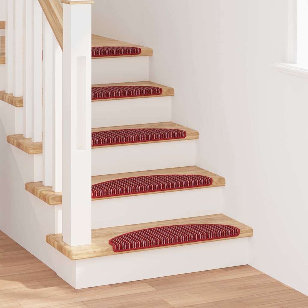 Savaime prilipantys laiptų kilimėliai 15 pcs Raudona