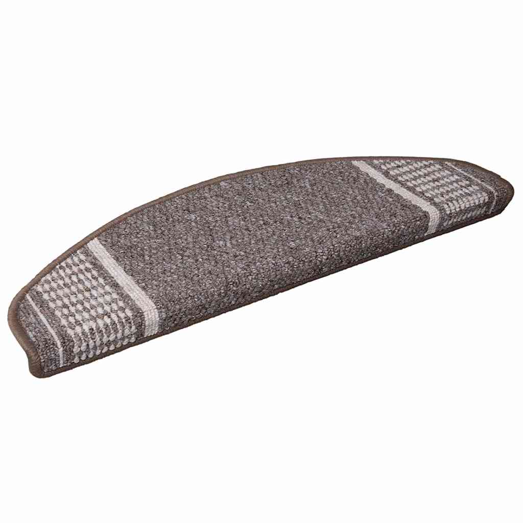 Savaime prilipantys laiptų kilimėliai 15 pcs Ruda