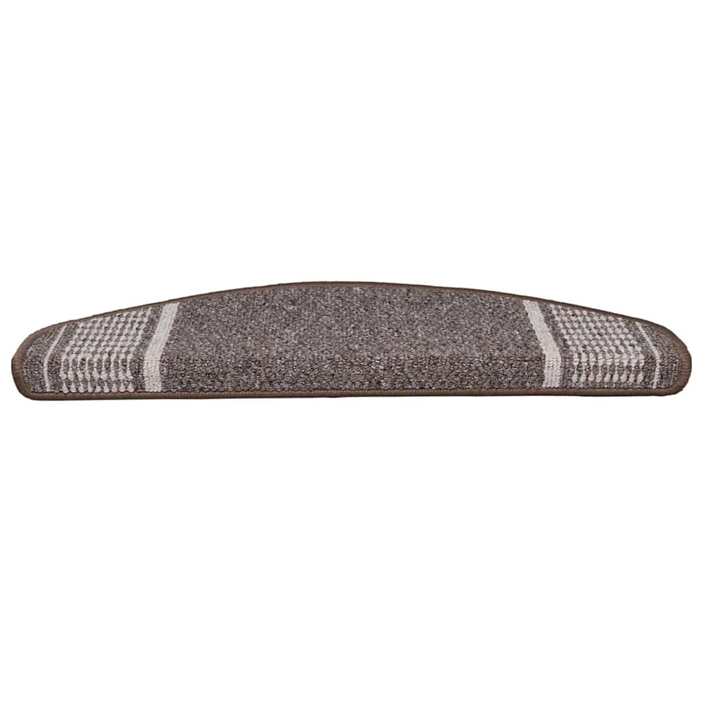 Savaime prilipantys laiptų kilimėliai 15 pcs Ruda
