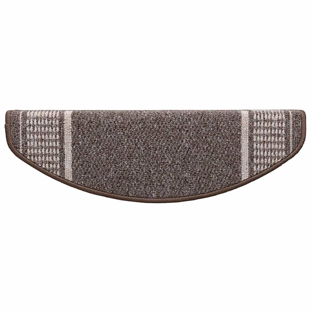 Savaime prilipantys laiptų kilimėliai 15 pcs Ruda