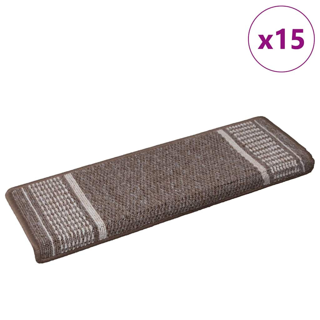 Savaime prilipantys laiptų kilimėliai 15 vnt. 65 x 21 x 4 cm