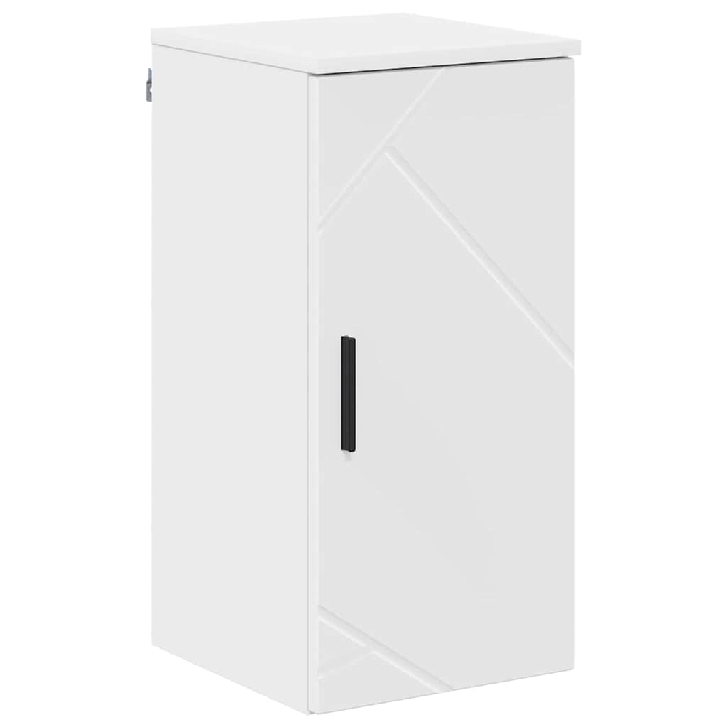 Bathroom furniture set with drawer 5 pcs High gloss white