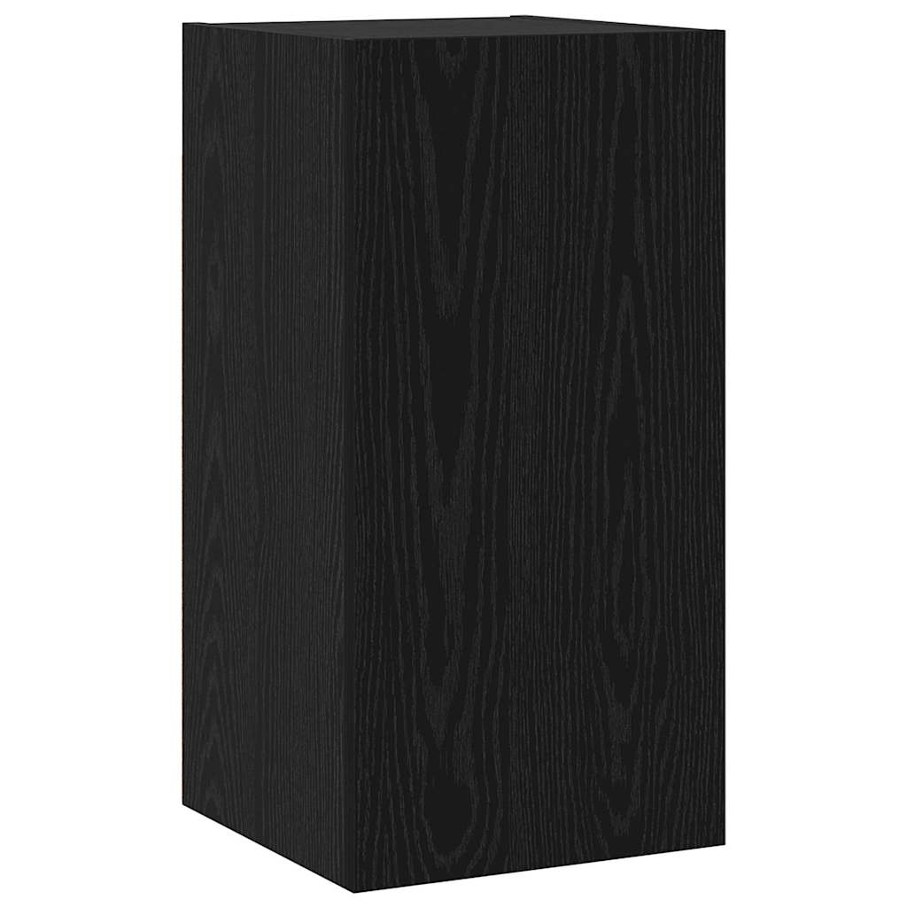TV spintelių komplektas 7 pcs Juodas ąžuolas 30,5 x 30 x 60 cm