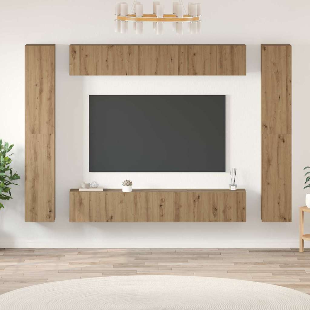 TV spintelių komplektas 10 vnt. Amatininkų ąžuolas