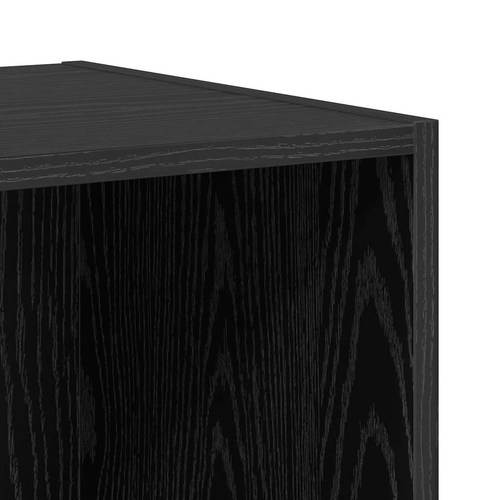 TV skapīšu komplekts 6 gab. Melns ozols Inženierijas koksne