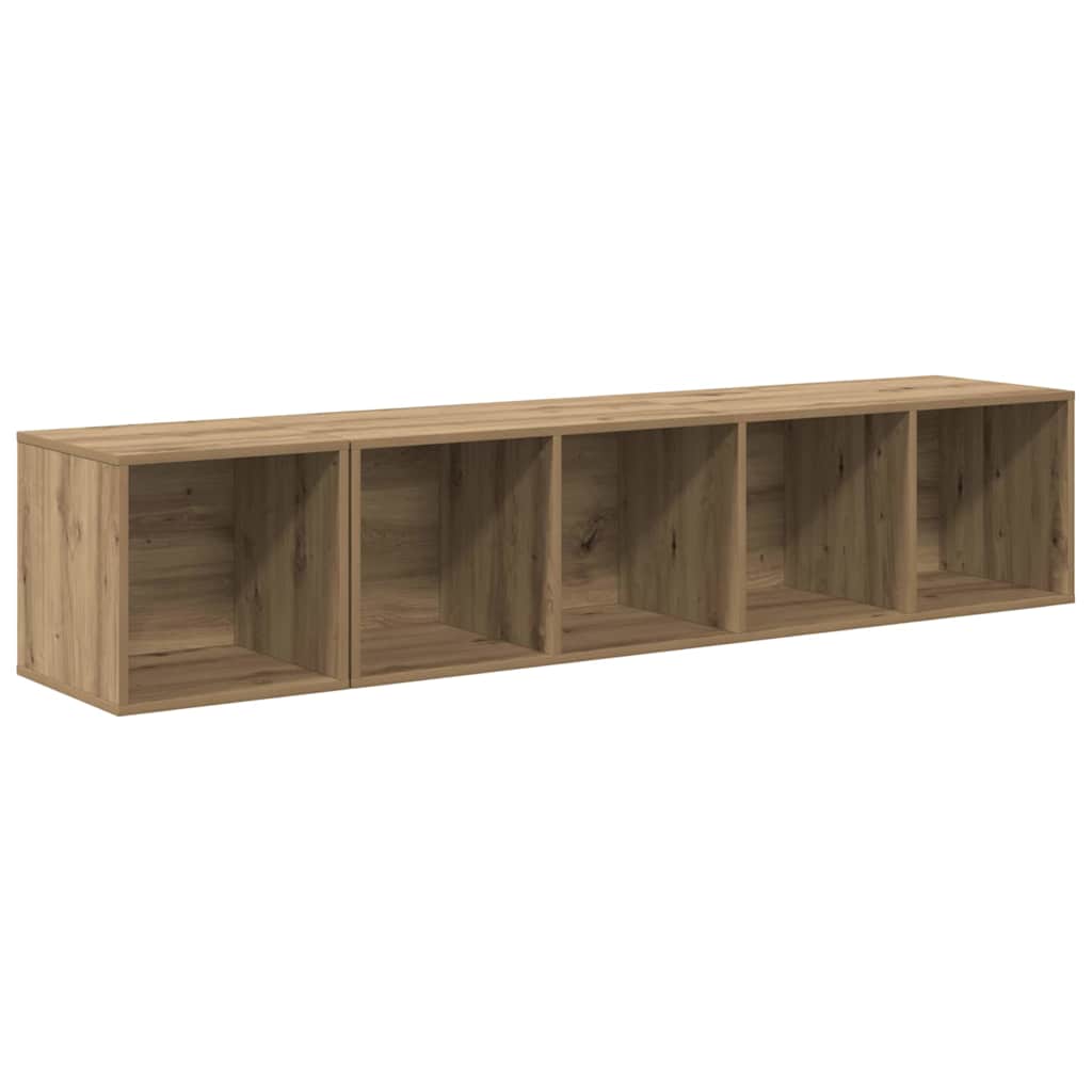 TV cabinet set with storage 2 pcs artisan oak