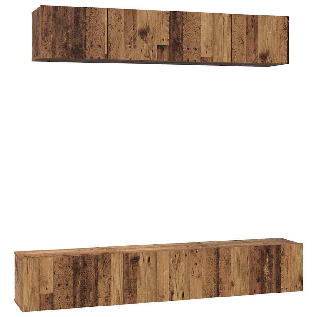 TV spintelių komplektas 5 pcs Sena mediena Standartinė Vidutinė