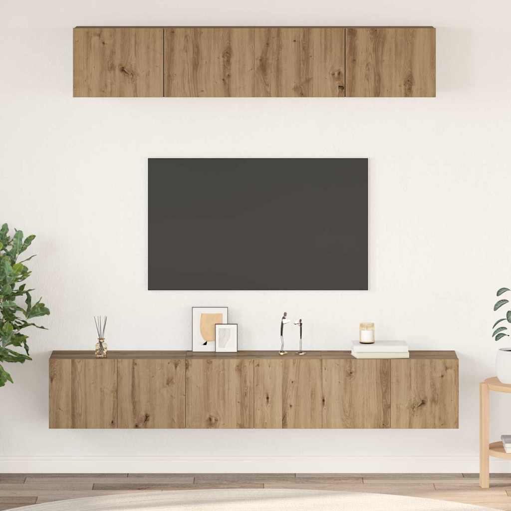 TV spintelių komplektas 5 vnt. Amatininkų ąžuolas