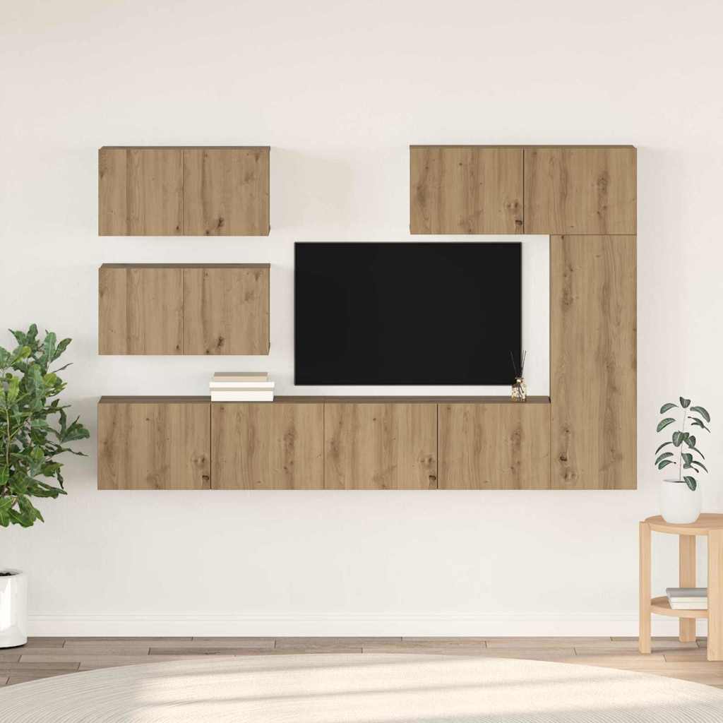 TV spintelių komplektas 6 vnt. Amatininkų ąžuolas
