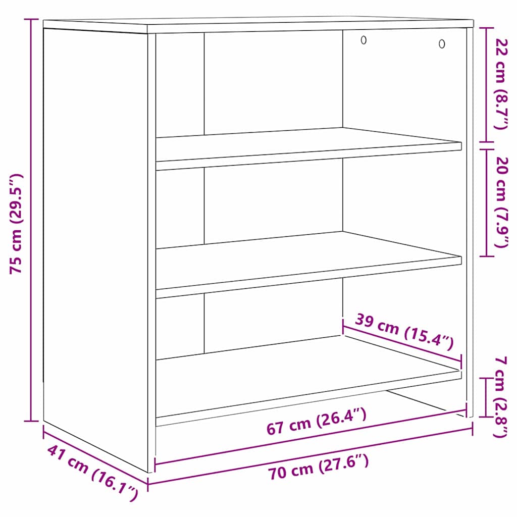 Kabalas 2 pcs Sena mediena 70 x 41 x 75 cm Apdirbta mediena