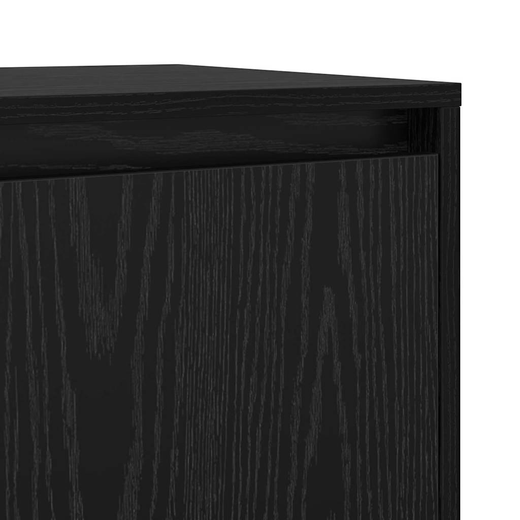 Kabalas 2 pcs juoda ąžuolo 70 x 41 x 75 cm Apdirbta mediena