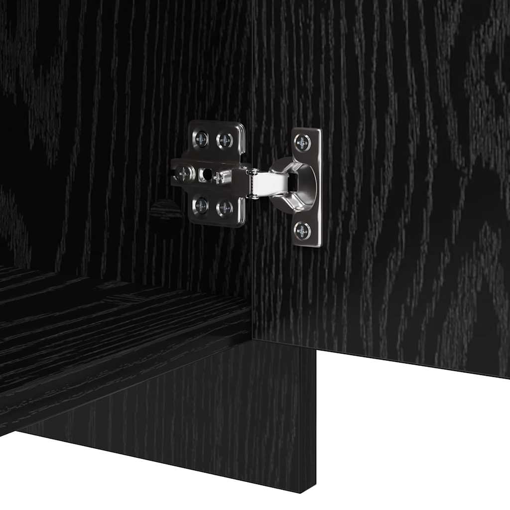 Kabalas 2 pcs juoda ąžuolo 70 x 41 x 75 cm Apdirbta mediena