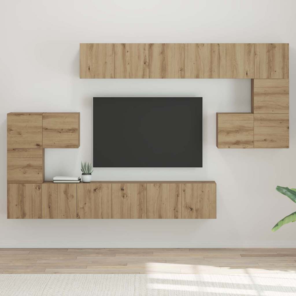 TV spintelių komplektas 10 vnt. Amatininkų ąžuolas