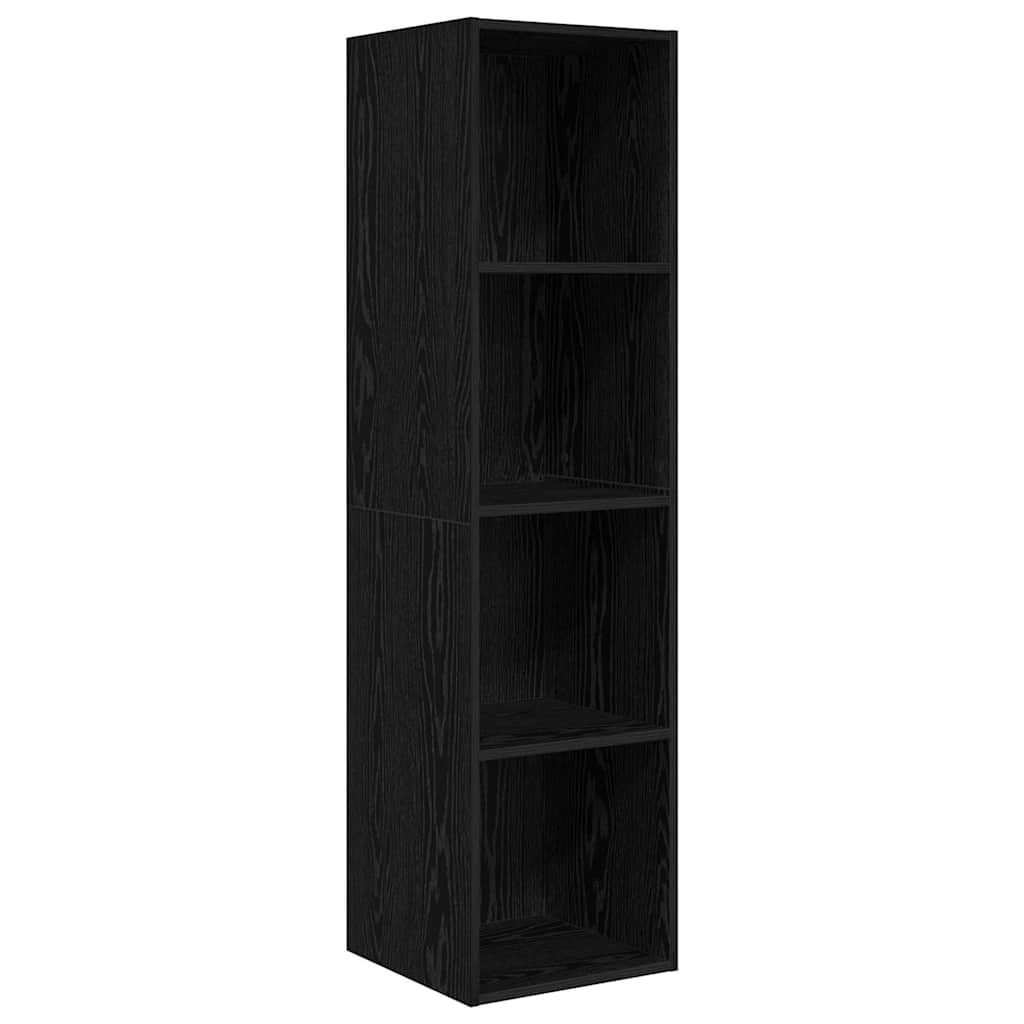 TV spintelės komplektas 3 pcs juoda ąžuolo 37 x 37 x 142.5 cm