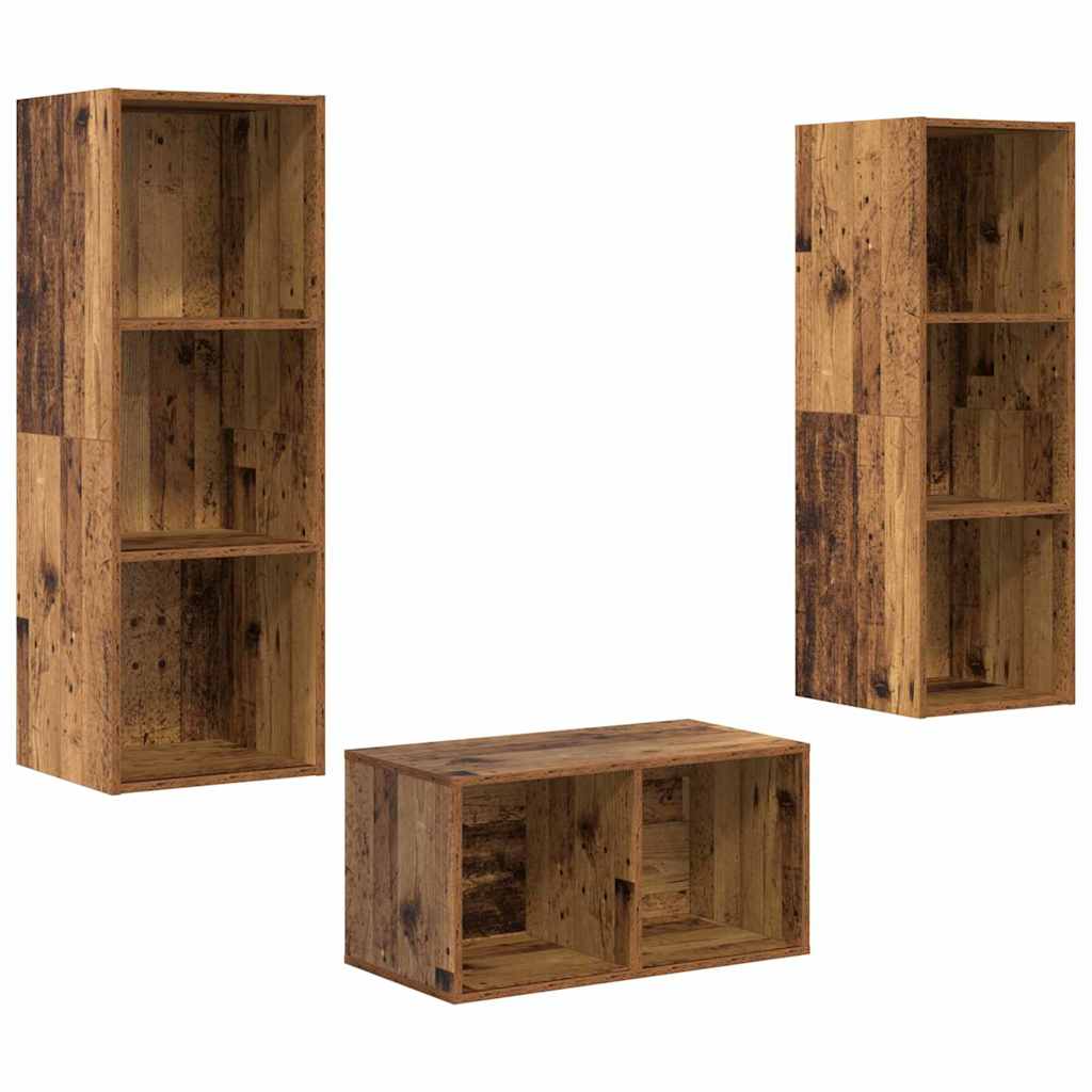 TV spintelės komplektas Sena mediena 37 x 37 x 107 cm