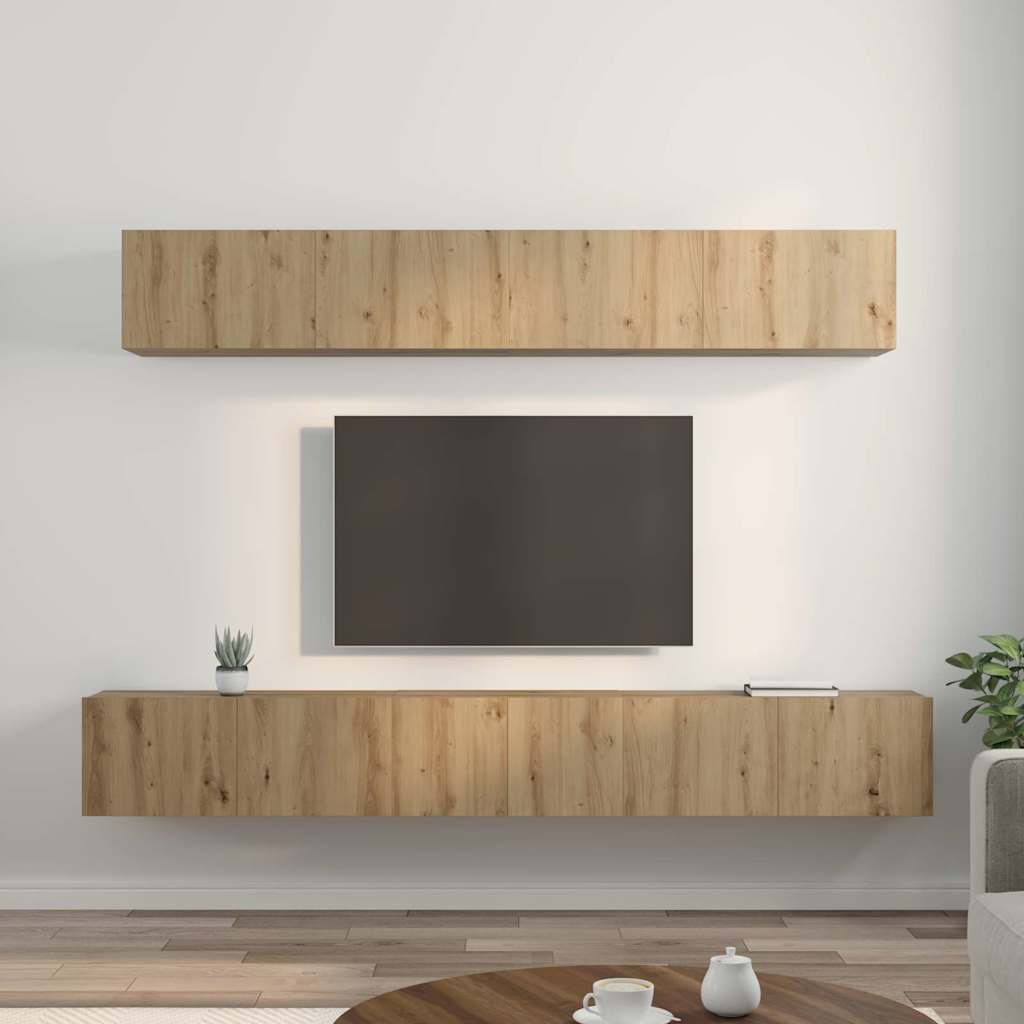 TV cabinet set 5 pcs Artisan oak