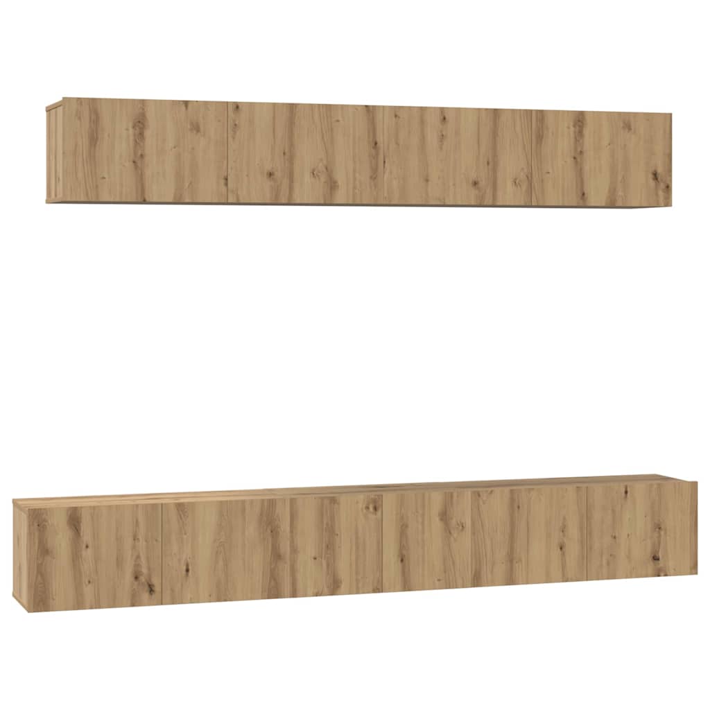 TV cabinet set 5 pcs Artisan oak