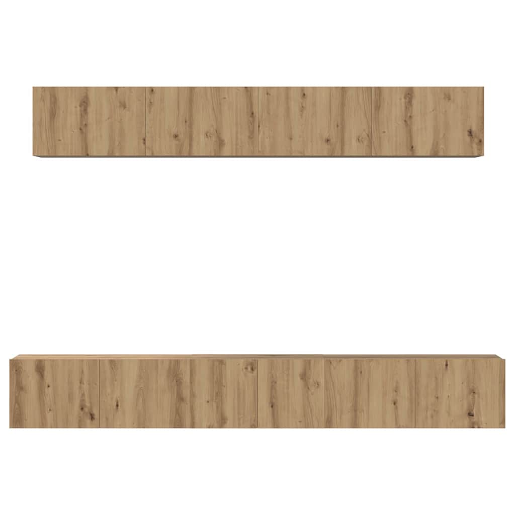 TV cabinet set 5 pcs Artisan oak