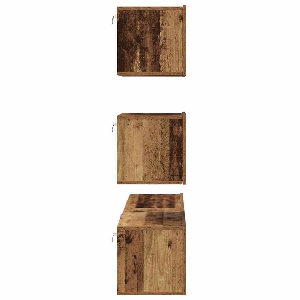 TV spintelių komplektas 4 pcs Sena mediena 80 x 30 x 30 cm