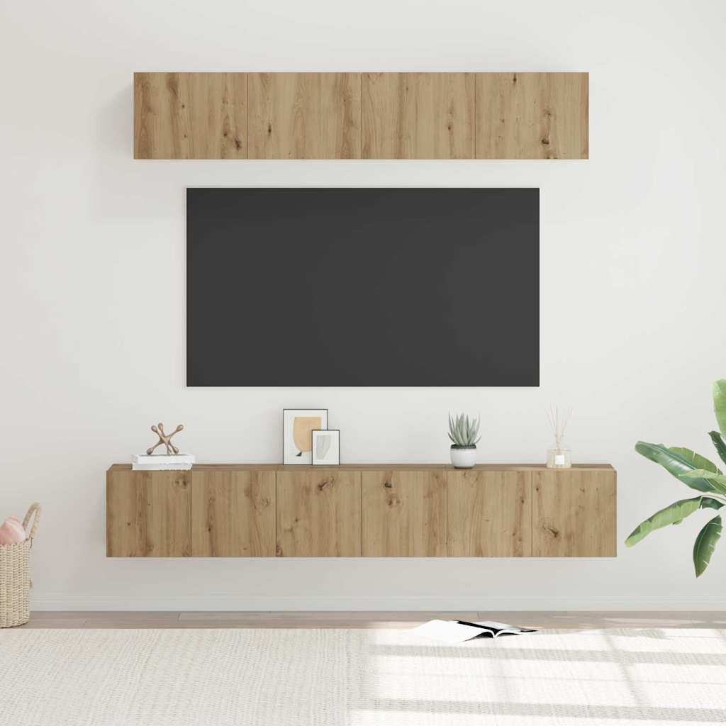 TV spintelių komplektas 5 vnt. Amatininkų ąžuolas