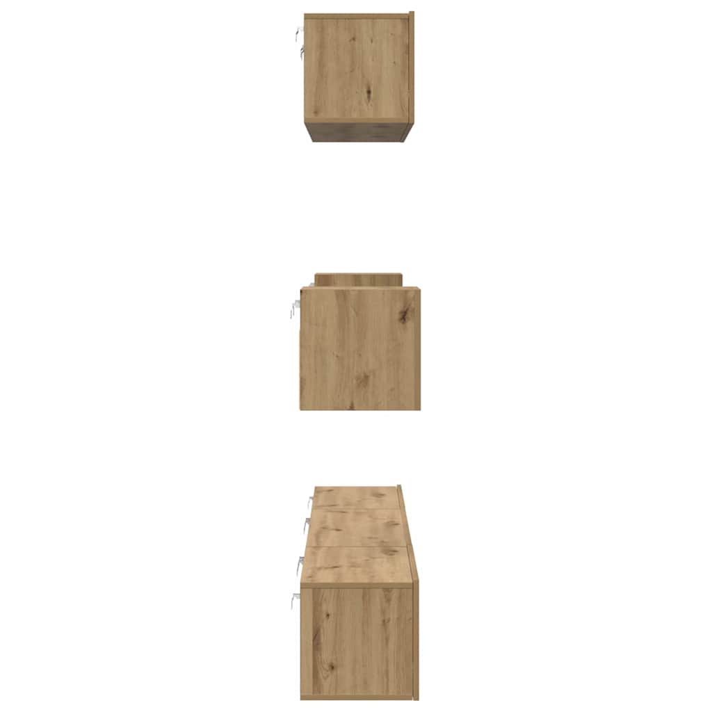 TV cabinet set 7 pcs Artisan oak