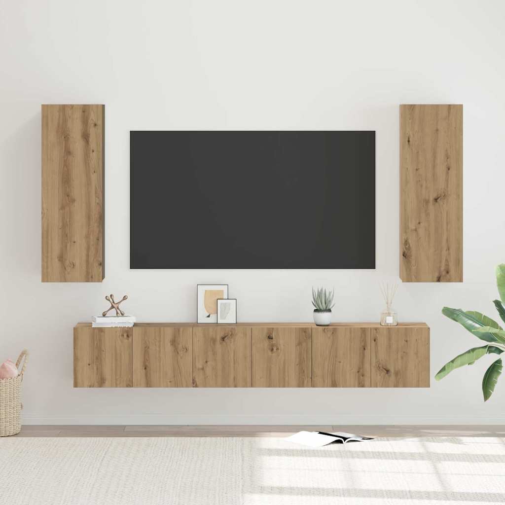 TV spintelių komplektas 5 vnt. Amatininkų ąžuolas