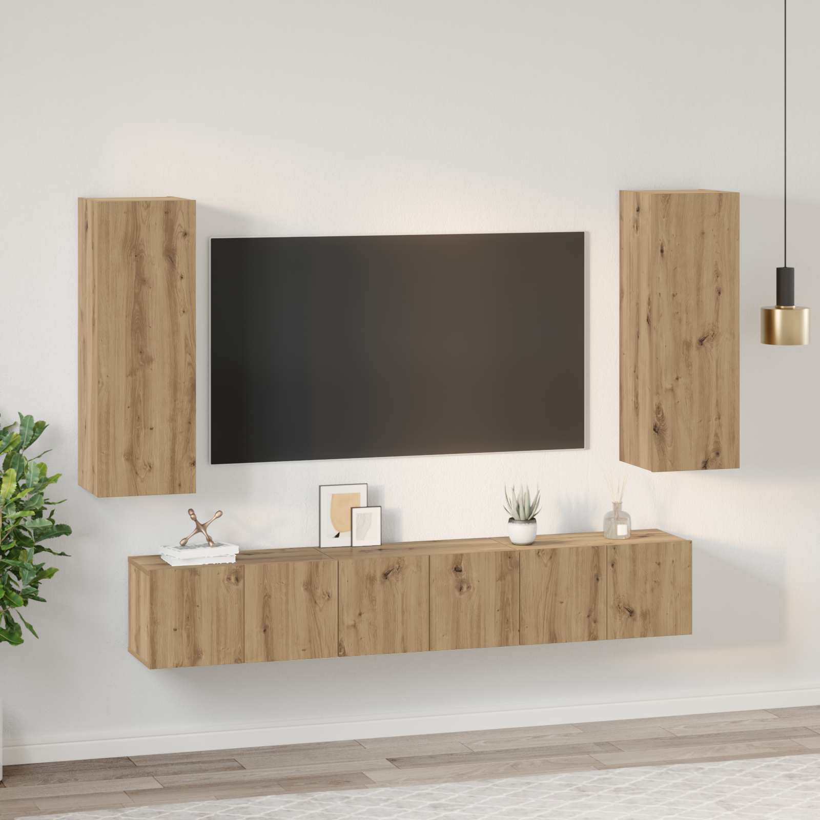 TV spintelių komplektas 5 vnt. Amatininkų ąžuolas