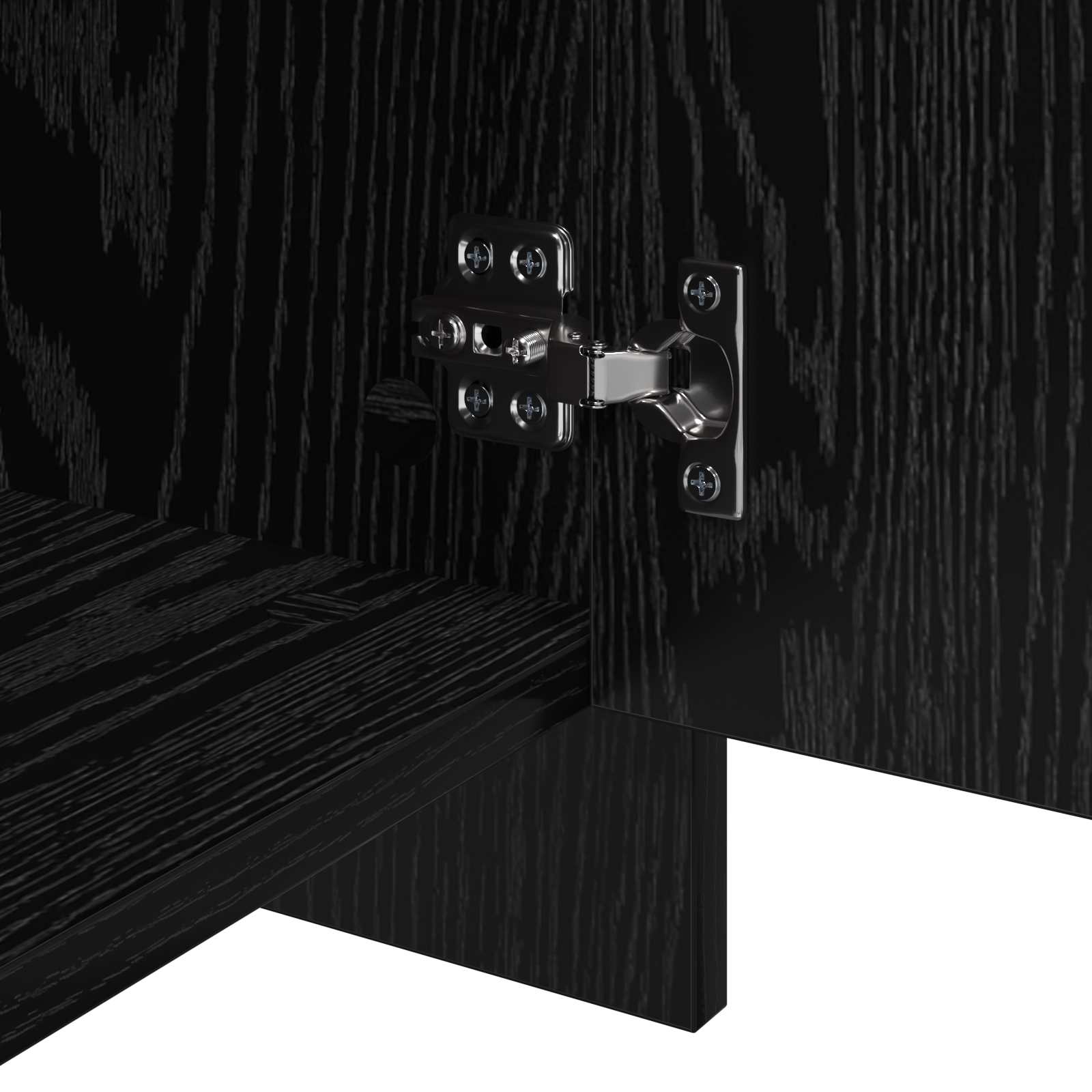 Kabalas 2 pcs juoda ąžuolo 70 x 41 x 75 cm Apdirbta mediena