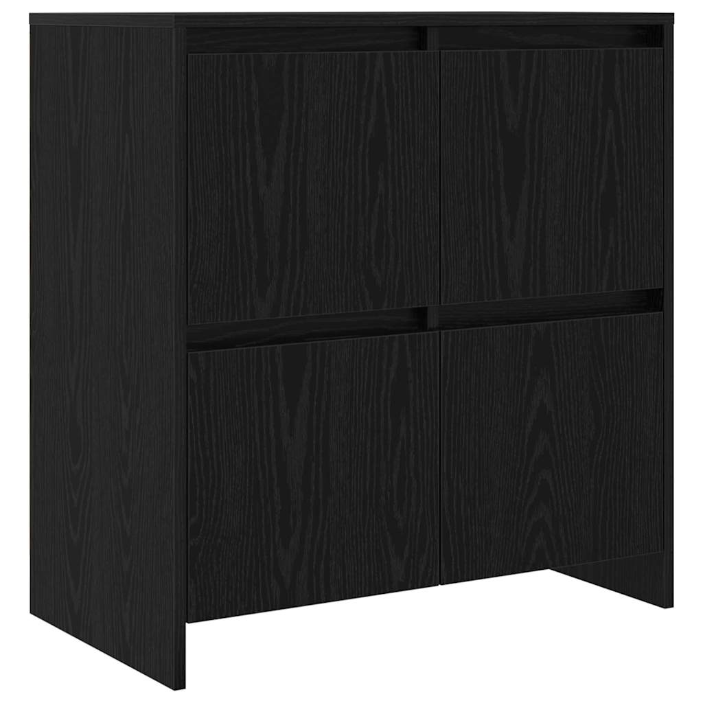 Kabalas 2 pcs juoda ąžuolo 70 x 41 x 75 cm Apdirbta mediena