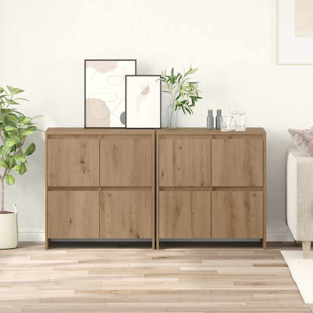 Kabalas 2 pcs artisano ąžuolo 70 x 41 x 75 cm Apdirbta mediena