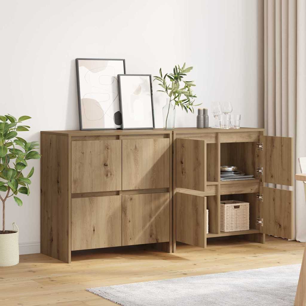 Kabalas 2 pcs artisano ąžuolo 70 x 41 x 75 cm Apdirbta mediena