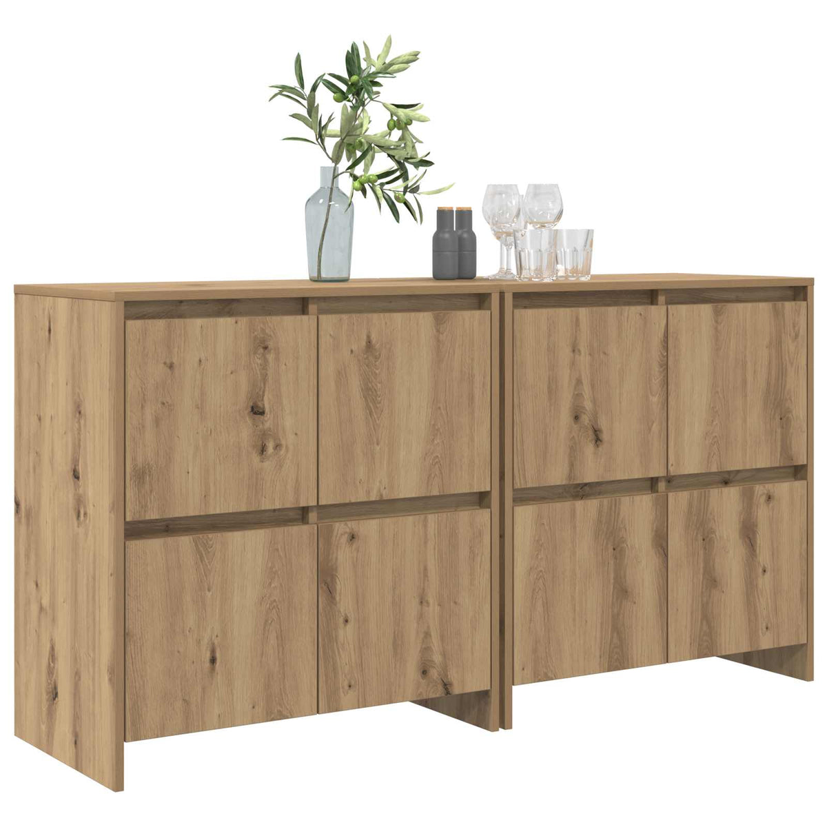 Kabalas 2 pcs artisano ąžuolo 70 x 41 x 75 cm Apdirbta mediena