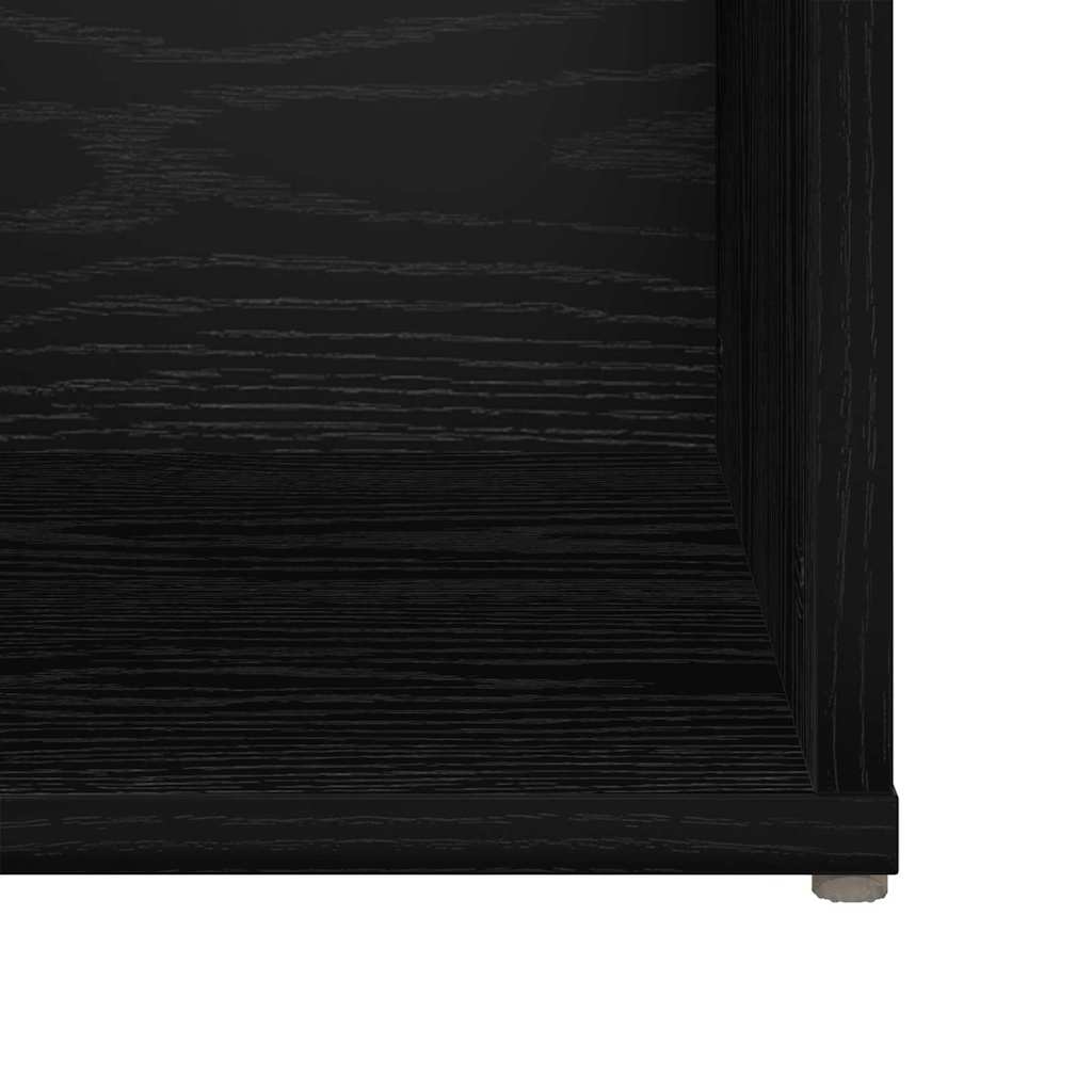 TV spintelių komplektas 2 pcs Juodas ąžuolas 37 x 35 x 72 cm
