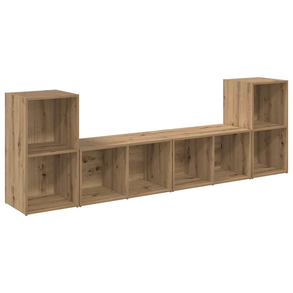 TV spintelių komplektas 4 pcs Meistro ąžuolas 72 x 35 x 36.5 cm