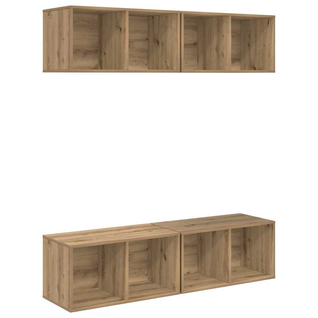 TV spintelių komplektas 4 pcs Amatininkų ąžuolas
