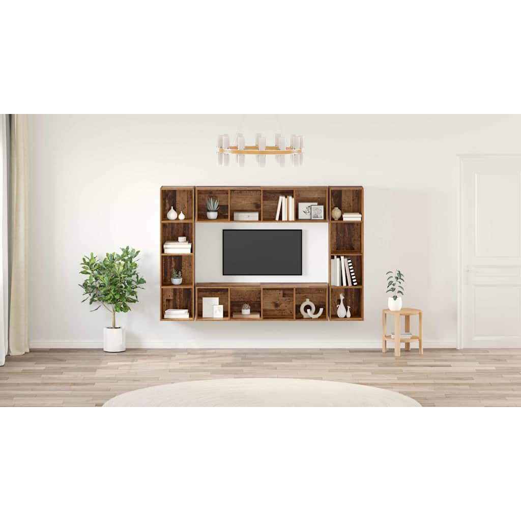 TV spintelių komplektas 4 pcs Ruda 37 x 37 x 142.5 cm