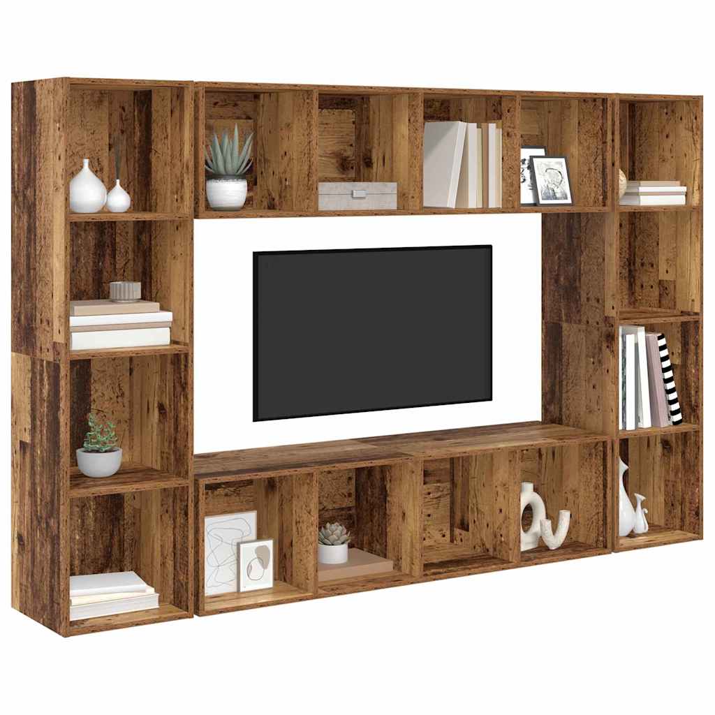 TV spintelių komplektas 4 pcs Ruda 37 x 37 x 142.5 cm