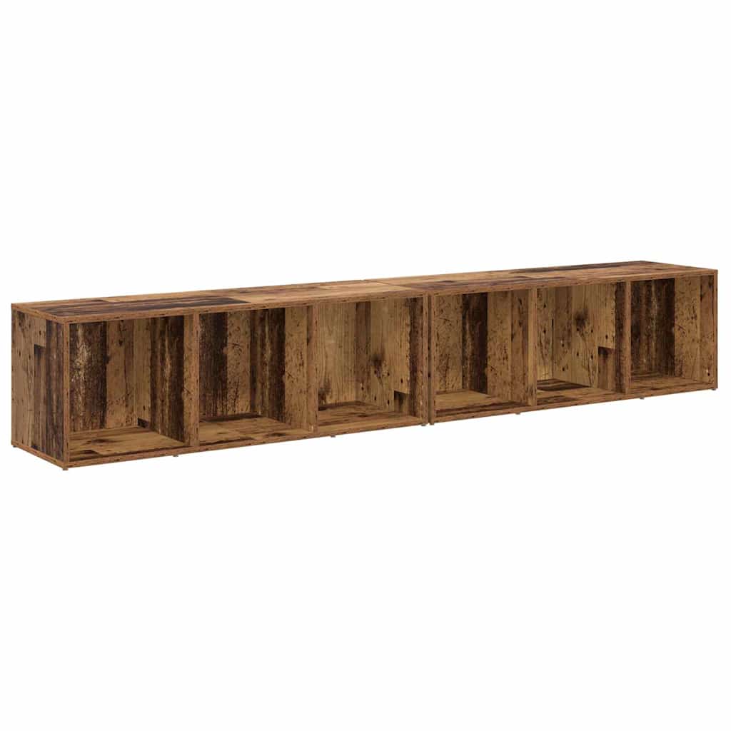 TV spintelių komplektas 2 pcs Senovinis medis 37 x 35 x 107cm