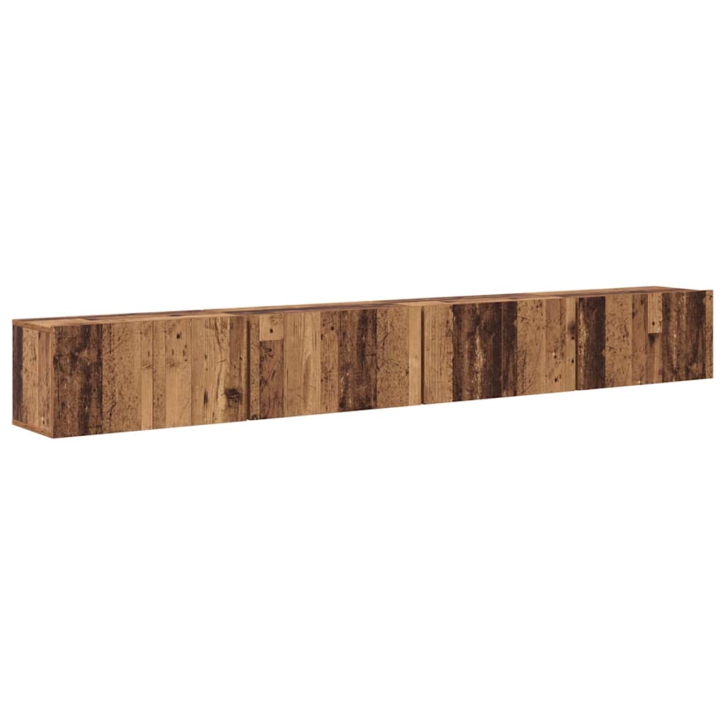 TV spintelių komplektas 4 pcs Senovinis medis 60 x 30 x 30 cm