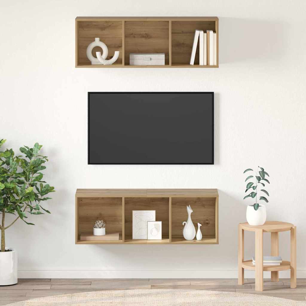 Wall TV cabinets 2 pcs artisan oak