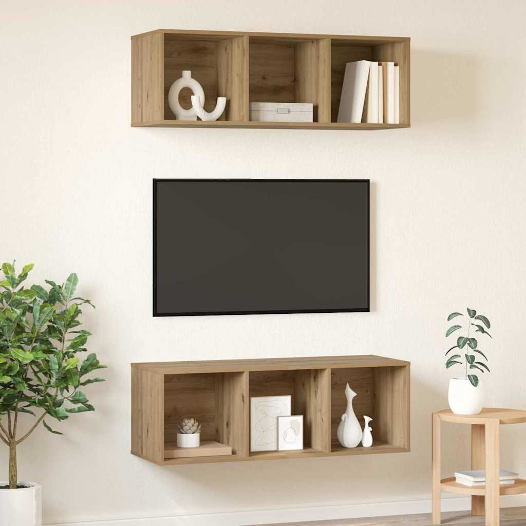 Wall TV cabinets 2 pcs artisan oak
