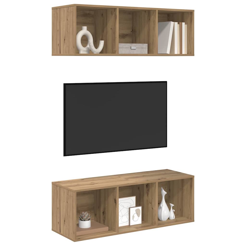 Wall TV cabinets 2 pcs artisan oak