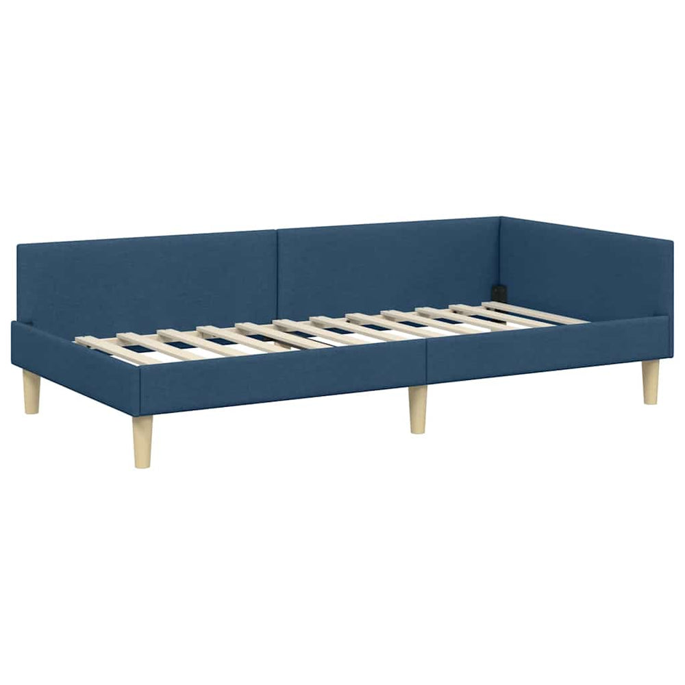 Kampinė lovos konstrukcija Kita Mėlyna 80 x 200 cm