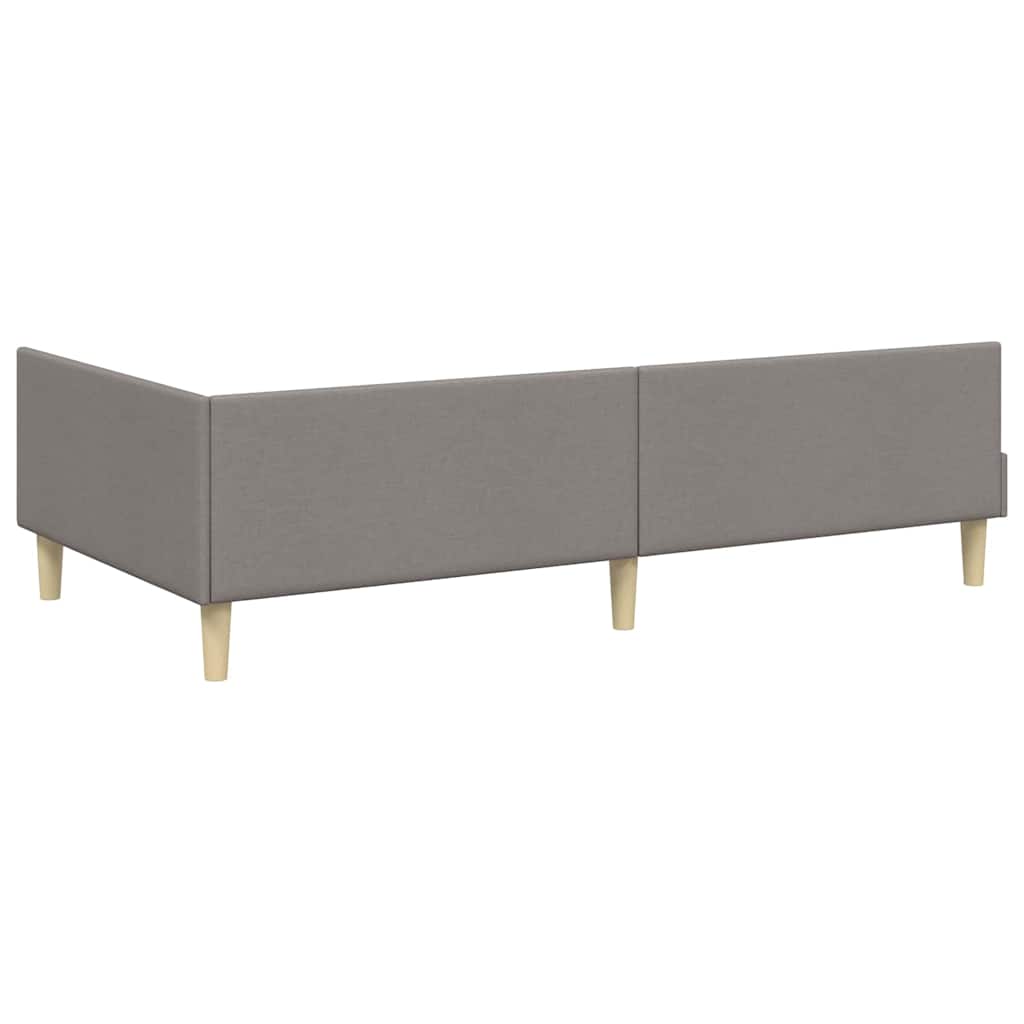 Kampinė lovos konstrukcija Kita Taupe 100 x 200 cm