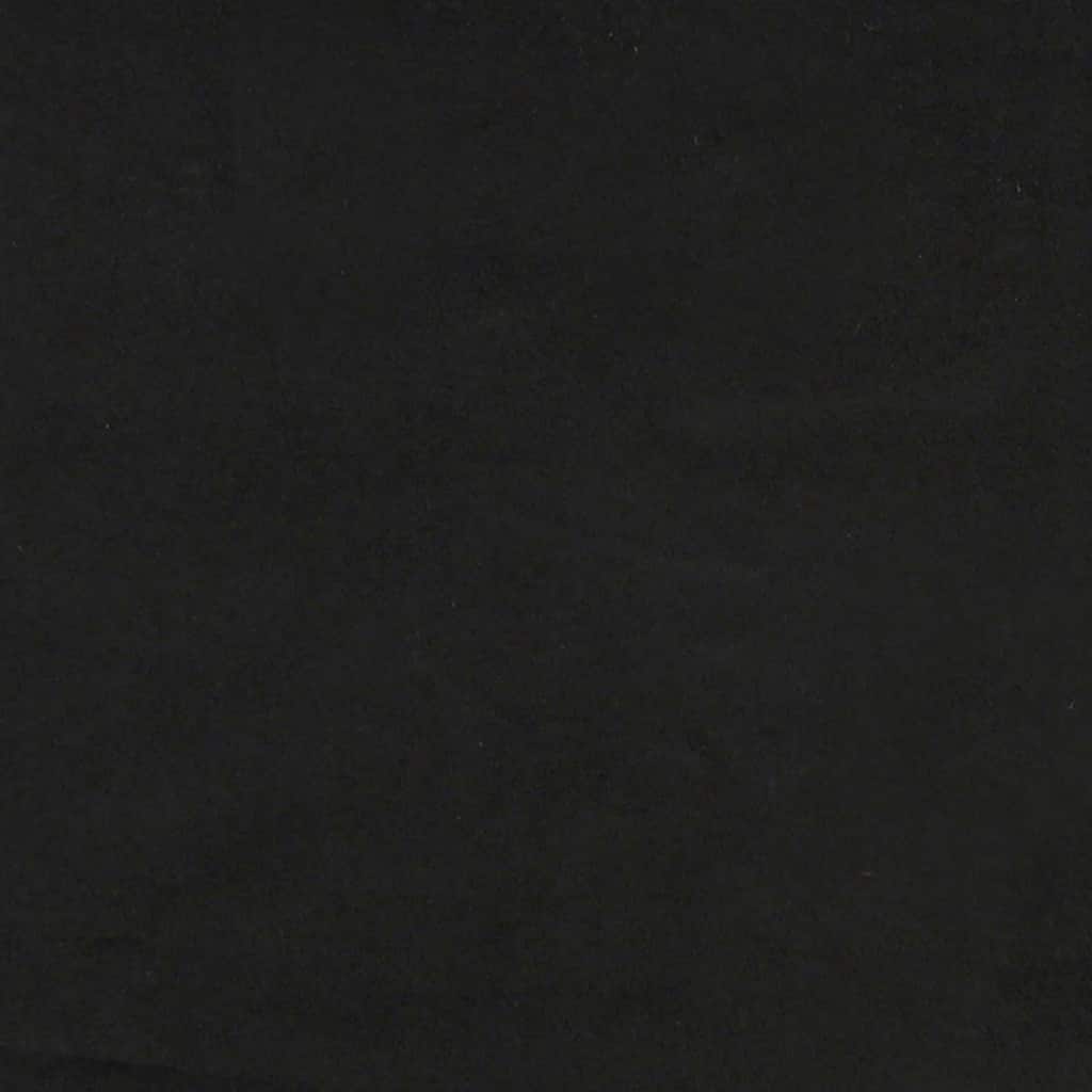 Kampinė lovos konstrukcija su galvūgalio Juoda 100 x 200 cm