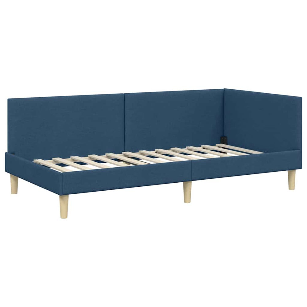 Kampinė lovos konstrukcija Kita Mėlyna 80 x 200 cm