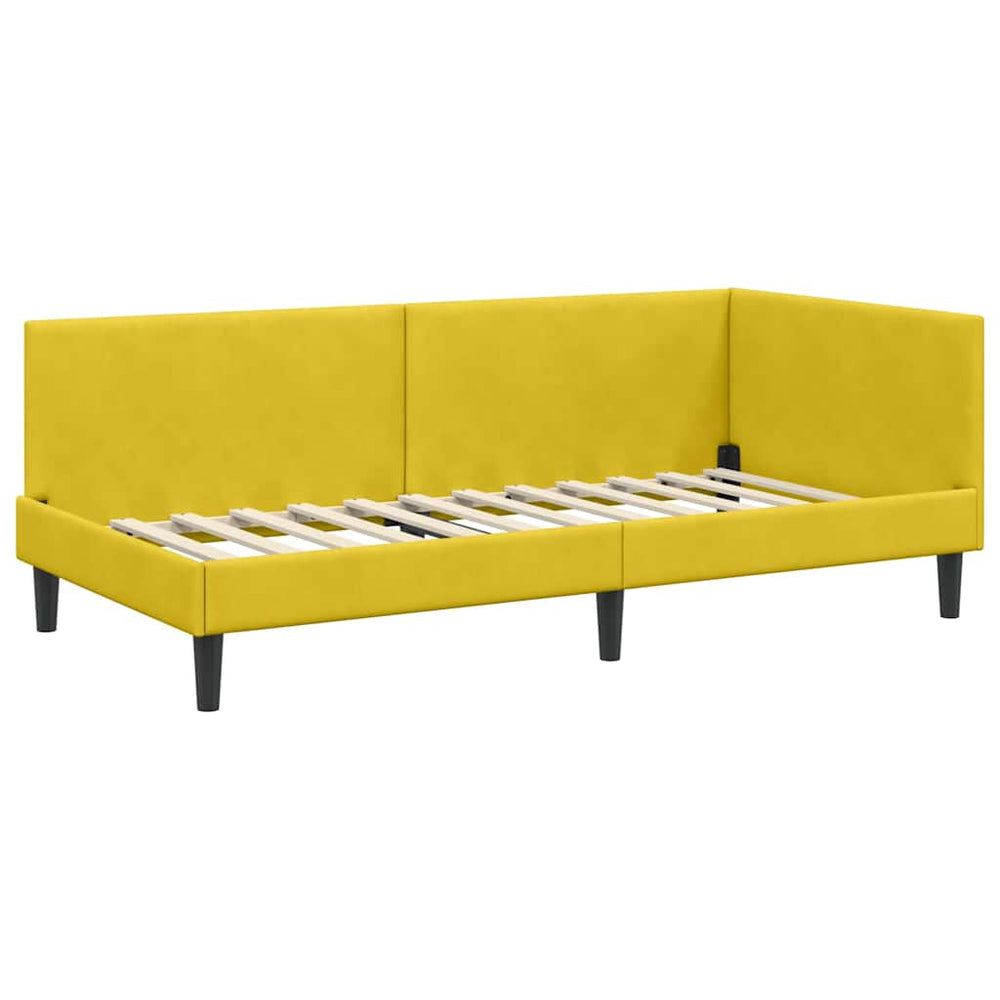 Kampinė lovos konstrukcija Kita Geltona 90 x 200 cm