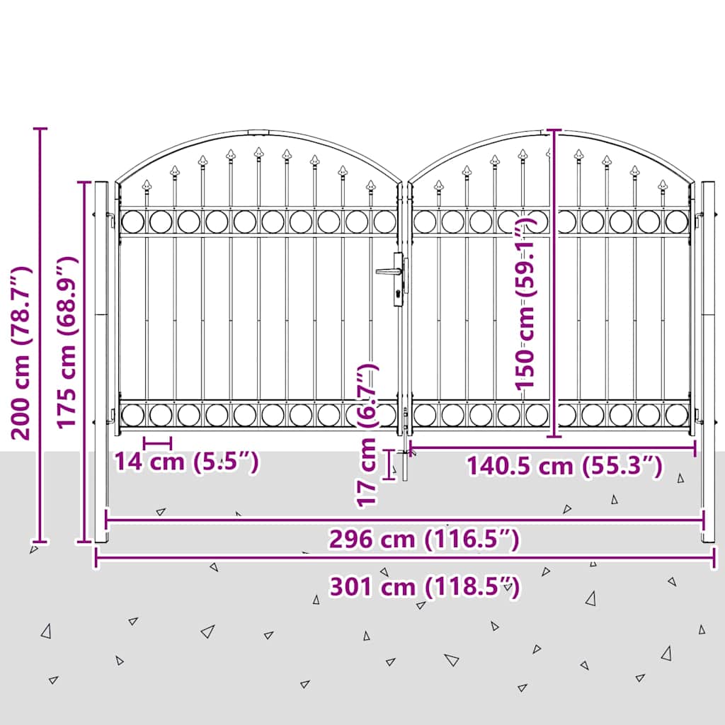 Tvora su užraktu Pilka 300 x 150 cm Plienas