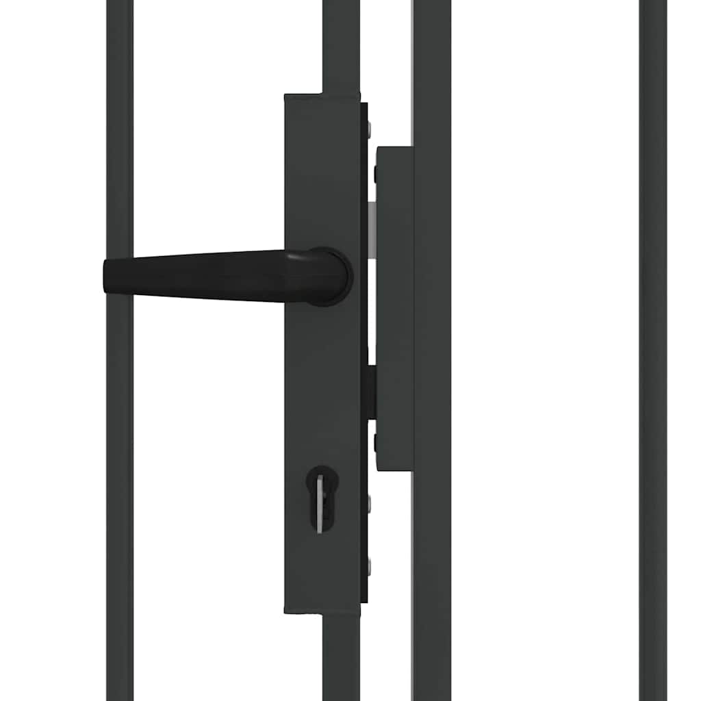 Tvora vartai ASSEN 401 x 250 cm Plienas Pilka Užrakintas