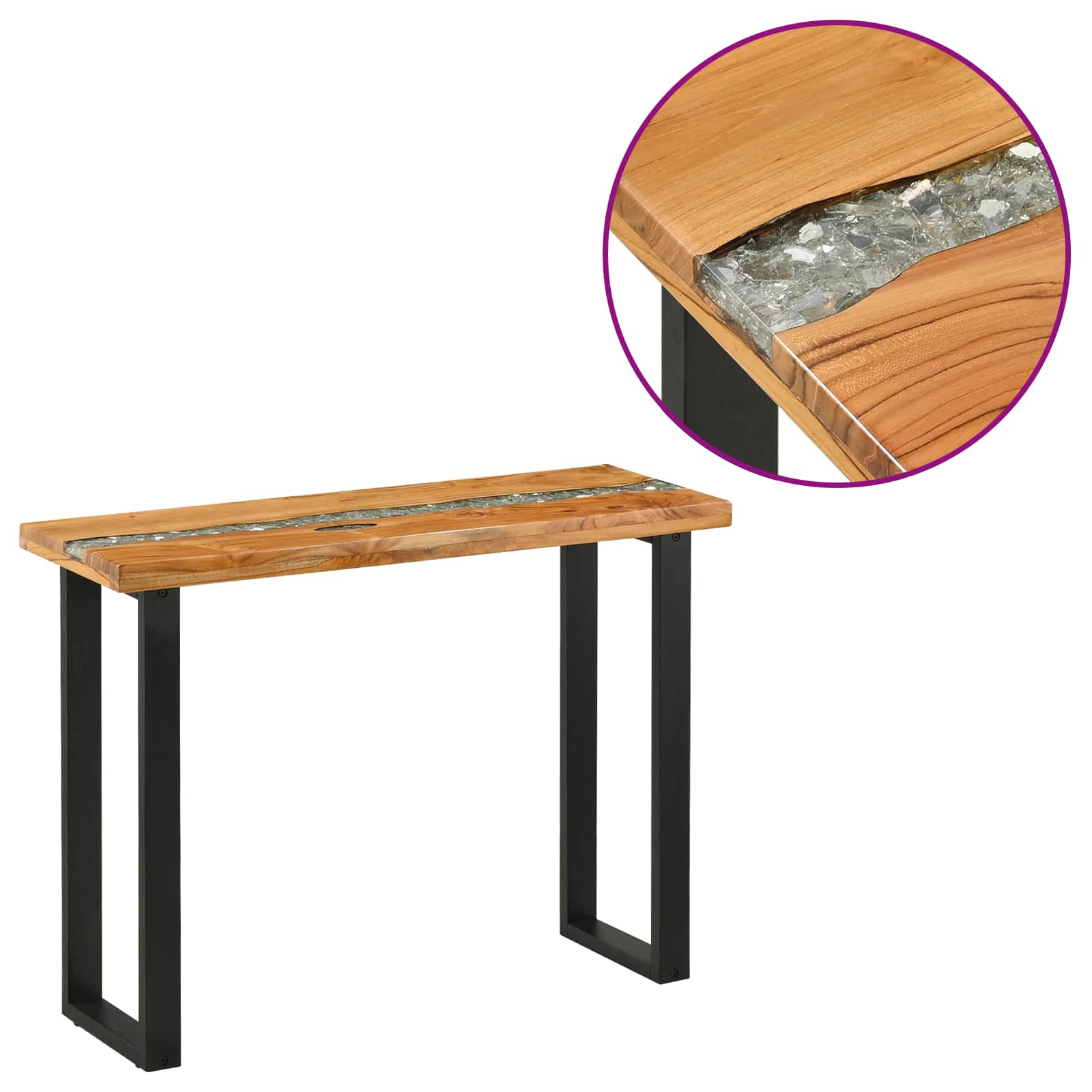 Konsolinis stalas Ruda 100 x 35 x 75 cm Kieto teka medžio